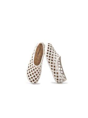 Jelly Mesh Ballet Flats Woven Fisherman Slip On Shoes